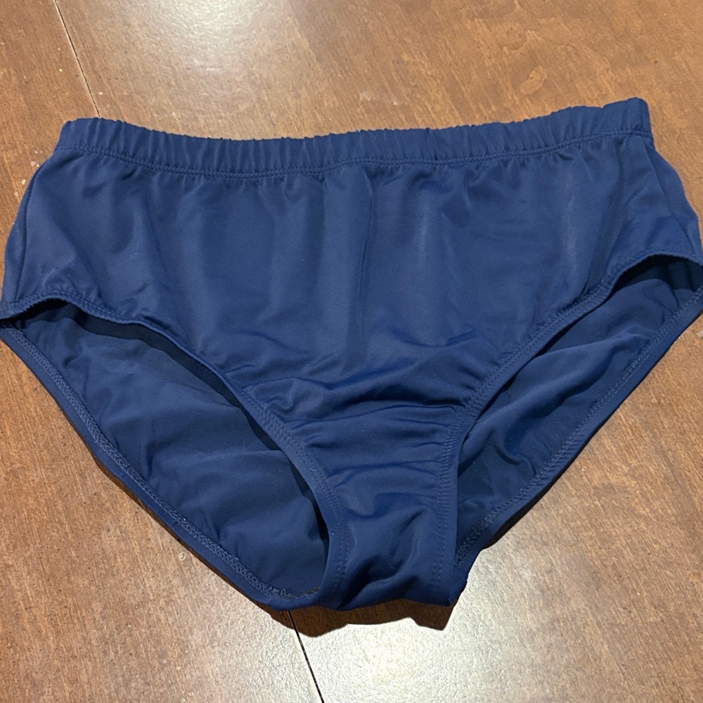 Swimsuits For All Navy Blue Bikini Bottom